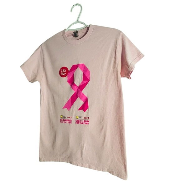 💓Pink Ribbon Breast Cancer Run for the cure T-Shirt Great condition💓 - Picture 3 of 9